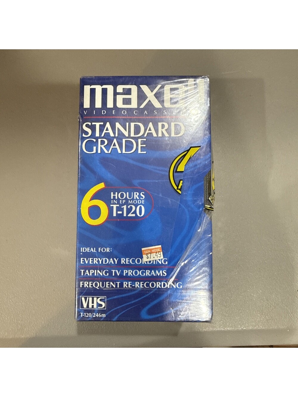 *4-pk* Maxell T-120 Standard Grade 6-Hour Blank VHS VCR Tapes BRAND NEW SEALED